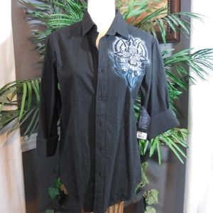 NWT Helix long sleeve button up shirt. Size S